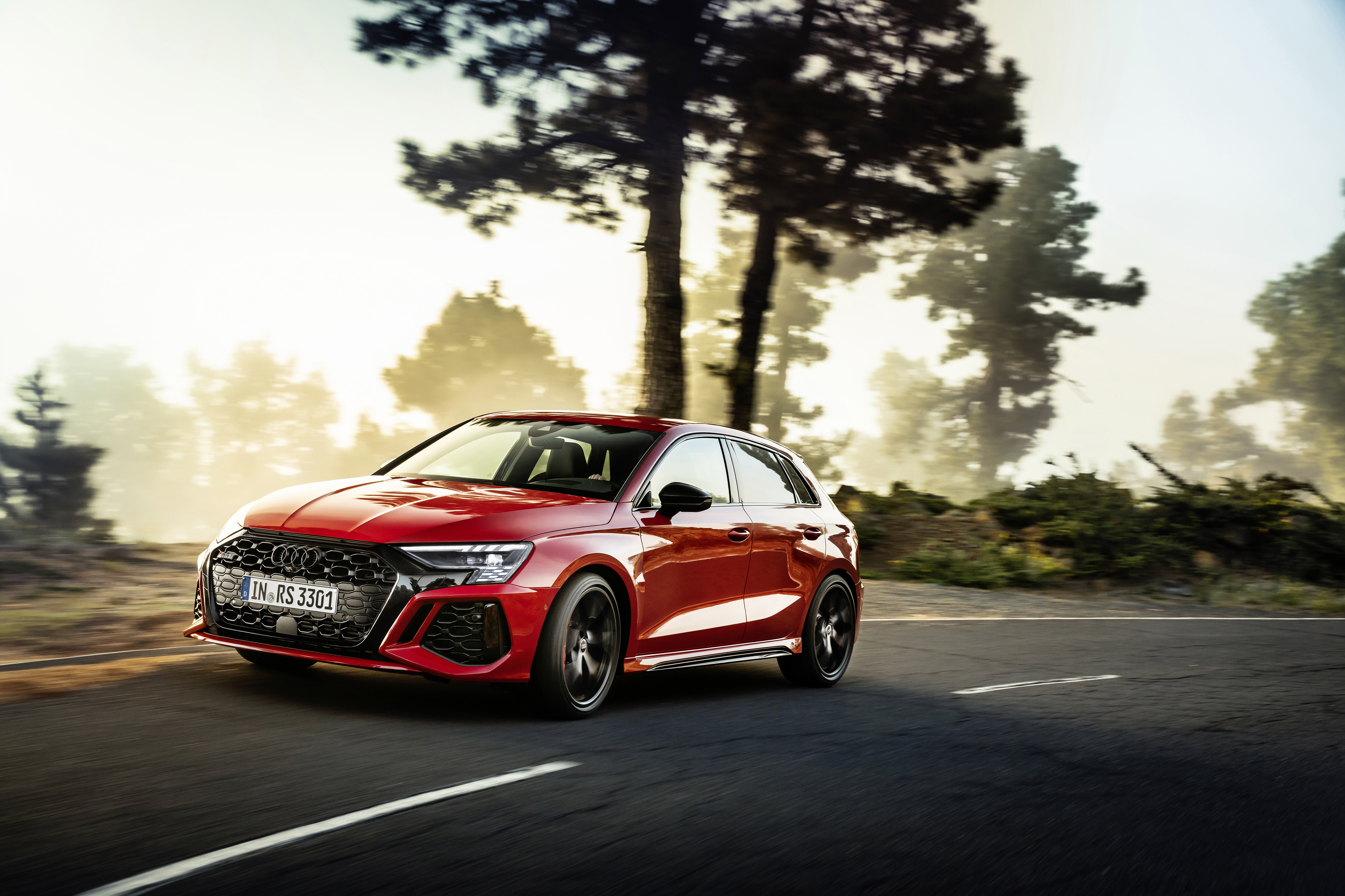 Red Audi RS3